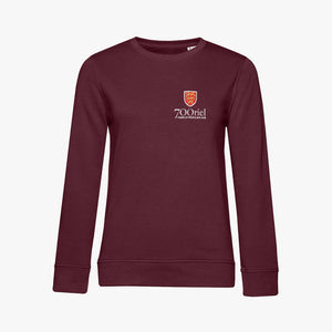 Oriel College Ladies Organic Embroidered Sweatshirt