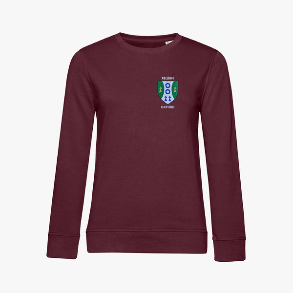 Load image into Gallery viewer, Reuben College Ladies Organic Embroidered Sweatshirt
