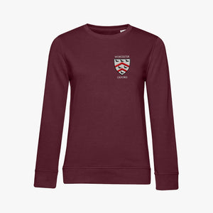 Worcester College Ladies Organic Embroidered Sweatshirt