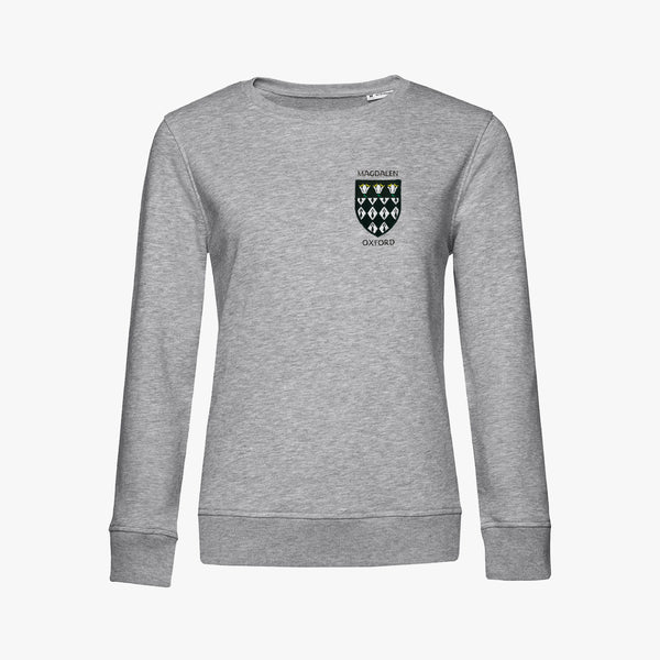 Load image into Gallery viewer, Magdalen College Ladies Organic Embroidered Sweatshirt
