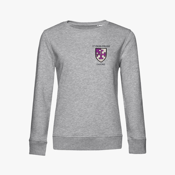 Load image into Gallery viewer, St Cross College Ladies Organic Embroidered Sweatshirt

