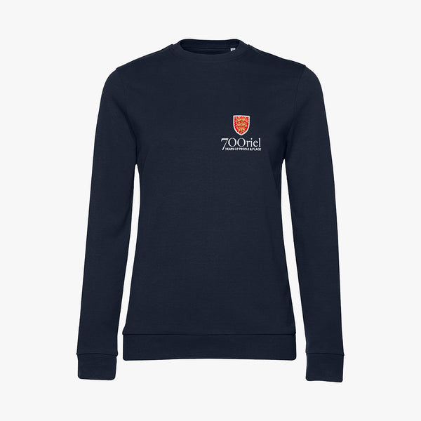 Load image into Gallery viewer, Oriel College Ladies Organic Embroidered Sweatshirt
