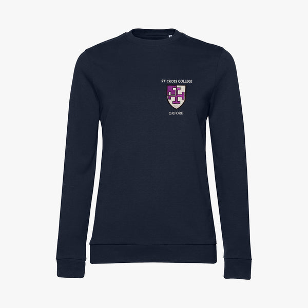 Load image into Gallery viewer, St Cross College Ladies Organic Embroidered Sweatshirt
