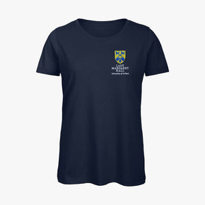 Lady Margaret Hall Ladies Organic Embroidered T-Shirt