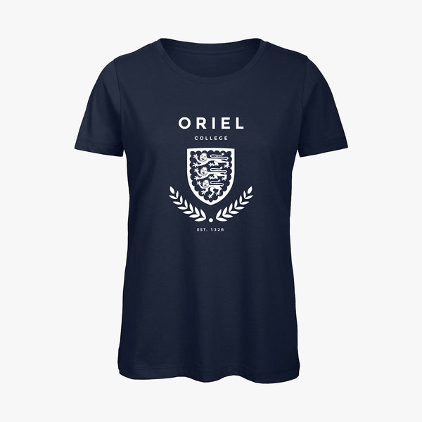 Load image into Gallery viewer, Oriel College Ladies Organic Laurel T-Shirt
