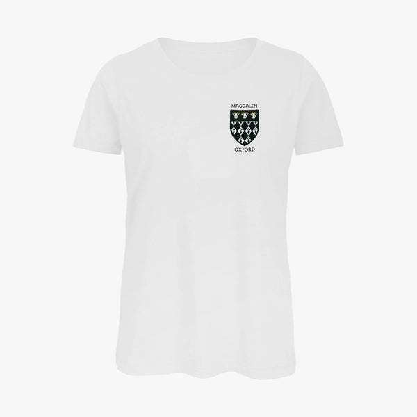 Load image into Gallery viewer, Magdalen College Ladies Organic Embroidered T-Shirt
