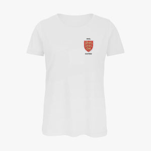 Oriel College Ladies Organic Embroidered T-Shirt
