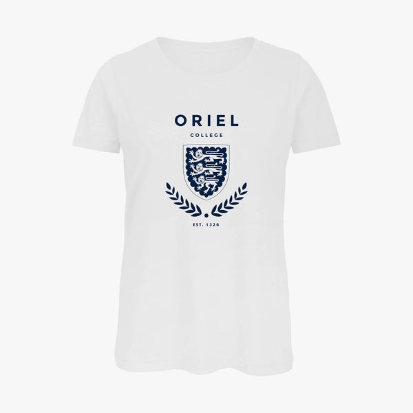 Load image into Gallery viewer, Oriel College Ladies Organic Laurel T-Shirt
