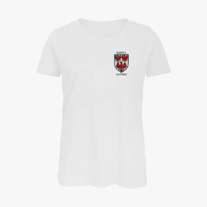 The Queen's College Ladies Organic Embroidered T-Shirt