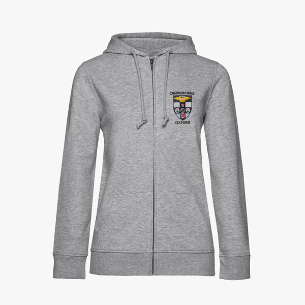 Load image into Gallery viewer, Ladies Oxford College Organic Embroidered Zip Hoodie
