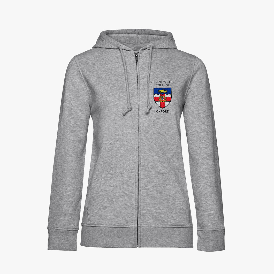 Regent's Park College Ladies Organic Embroidered Zip Hoodie