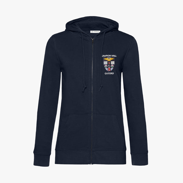 Load image into Gallery viewer, Campion Hall Ladies Organic Embroidered Zip Hoodie
