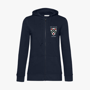 OUTLET New College Ladies Organic Embroidered Zip Hoodie Navy XS