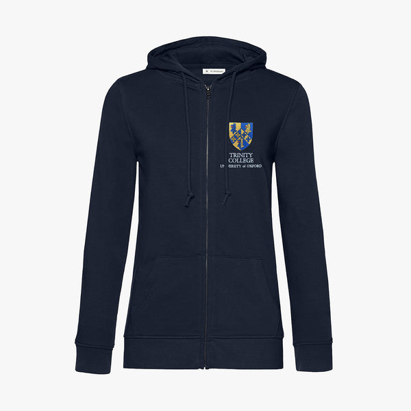 Load image into Gallery viewer, Trinity College Ladies Organic Embroidered Zip Hoodie
