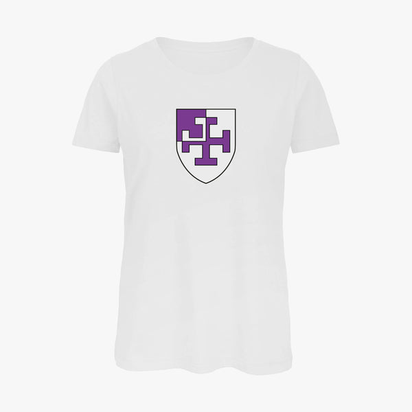 Load image into Gallery viewer, Ladies Oxford College Arms Organic T-Shirt
