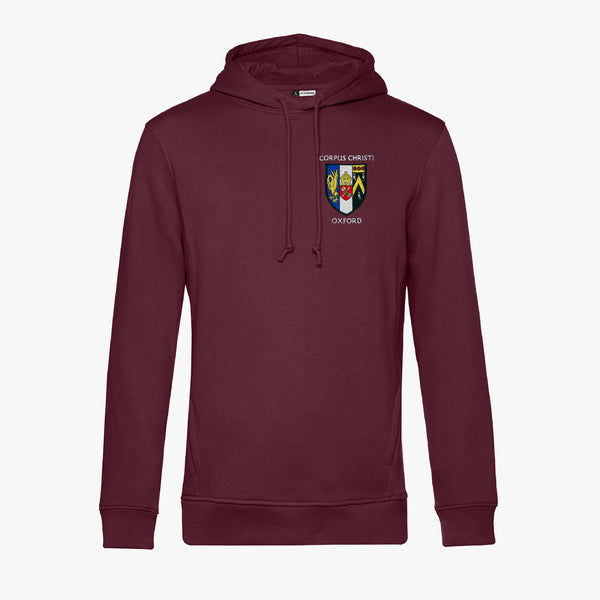 Load image into Gallery viewer, Corpus Christi College Men&#39;s Organic Embroidered Hoodie
