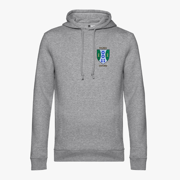 Load image into Gallery viewer, Reuben College Men&#39;s Organic Embroidered Hoodie
