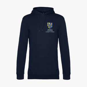 OUTLET Trinity College Men's Organic Embroidered Hoodie Navy Large