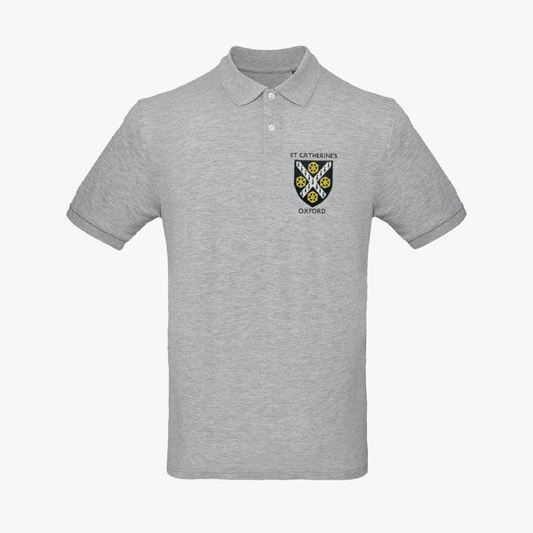 Load image into Gallery viewer, St Catherine&#39;s College Men&#39;s Organic Embroidered Polo Shirt
