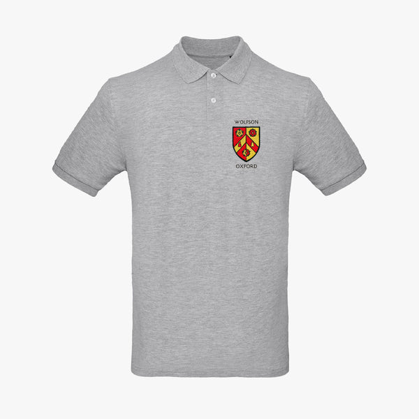 Load image into Gallery viewer, Wolfson College Men&#39;s Organic Embroidered Polo Shirt
