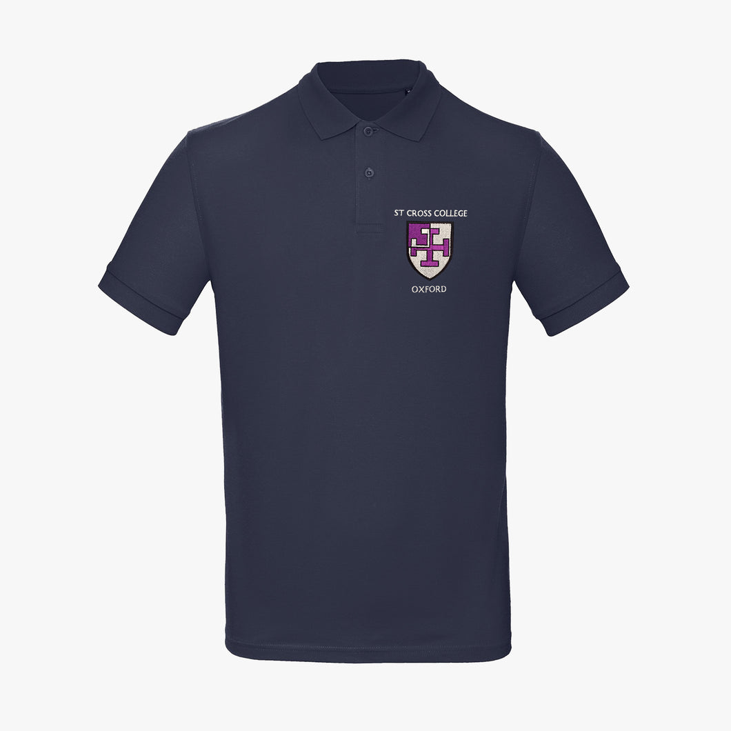 St Cross College Men's Organic Embroidered Polo Shirt