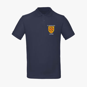 St Edmund Hall Men's Organic Embroidered Polo Shirt