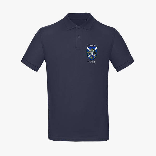 Load image into Gallery viewer, St Hugh&#39;s College Men&#39;s Organic Embroidered Polo Shirt

