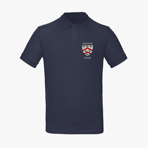 Load image into Gallery viewer, Worcester College Men&#39;s Organic Embroidered Polo Shirt
