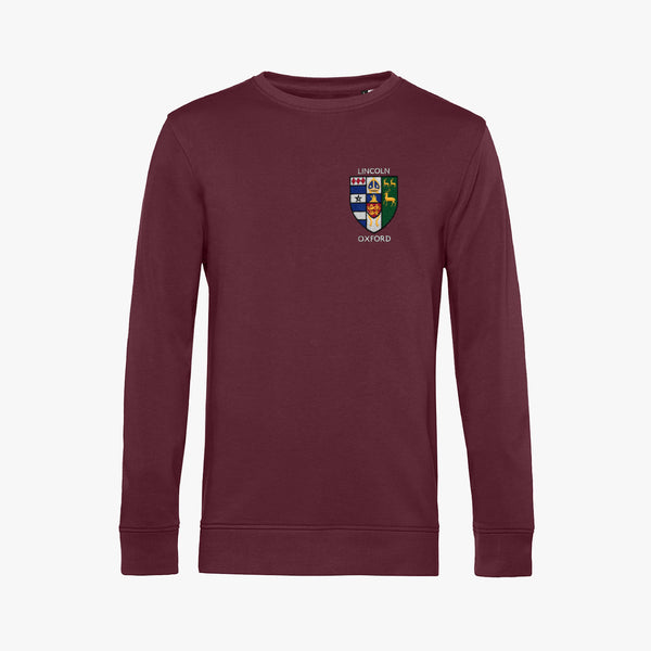 Load image into Gallery viewer, Lincoln College Men&#39;s Organic Embroidered Sweatshirt
