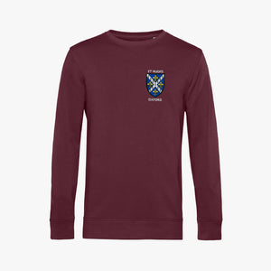 St Hugh's College Men's Organic Embroidered Sweatshirt