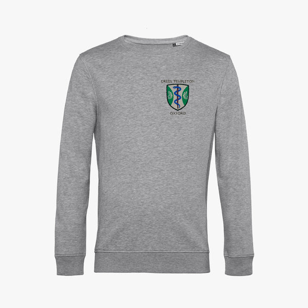 Load image into Gallery viewer, Green Templeton College Men&#39;s Organic Embroidered Sweatshirt
