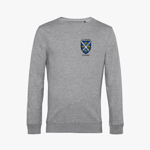 St Hugh's College Men's Organic Embroidered Sweatshirt
