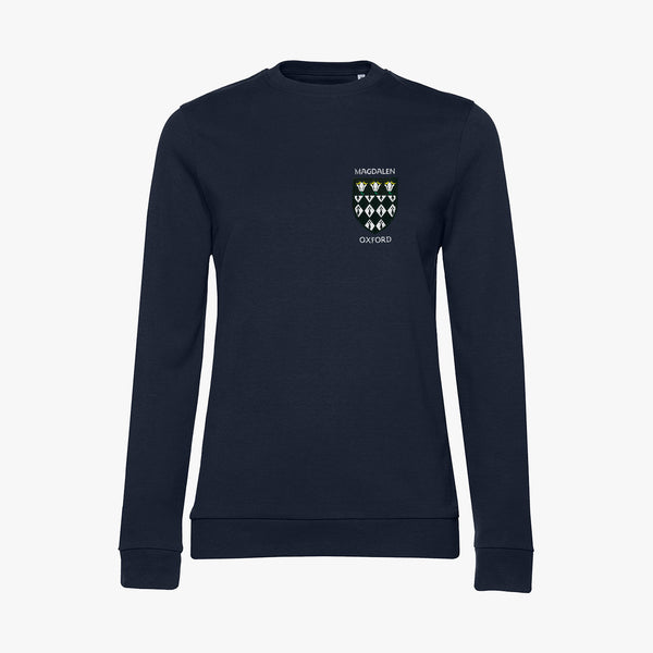 Load image into Gallery viewer, Magdalen College Ladies Organic Embroidered Sweatshirt
