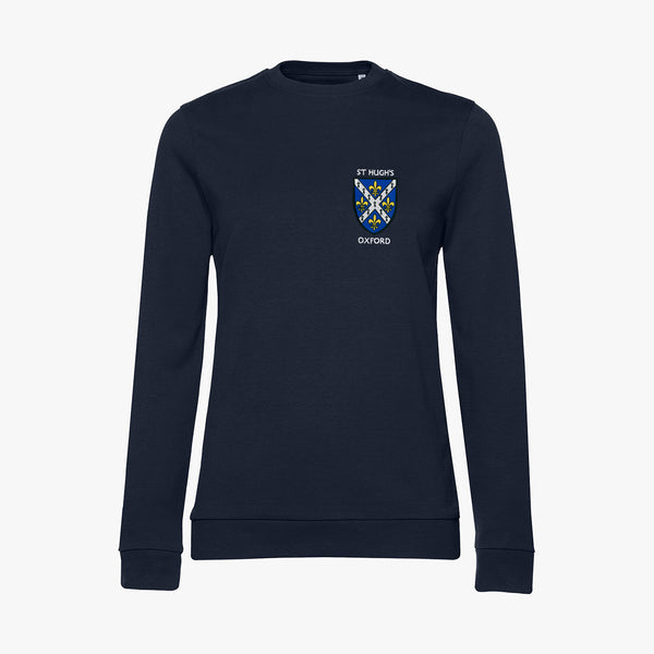 Load image into Gallery viewer, St Hugh&#39;s College Ladies Organic Embroidered Sweatshirt
