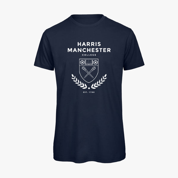 Load image into Gallery viewer, Harris Manchester College Men&#39;s Organic Laurel T-Shirt
