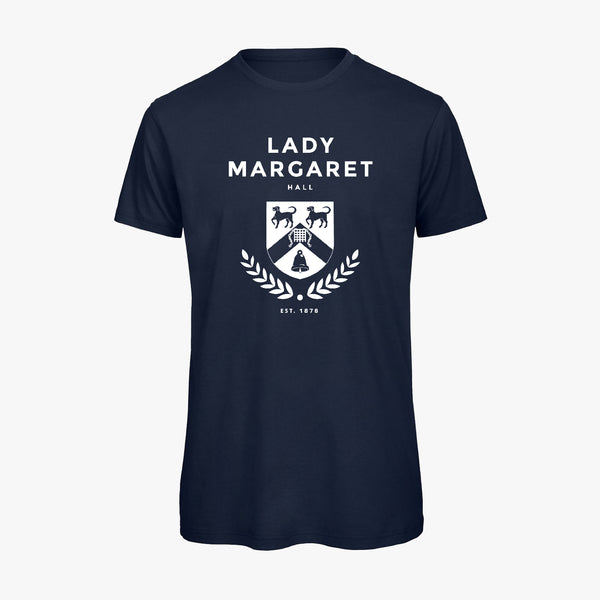 Load image into Gallery viewer, Lady Margaret Hall Men&#39;s Organic Laurel T-Shirt
