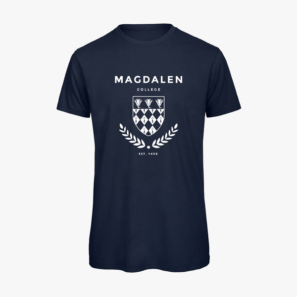 Load image into Gallery viewer, Magdalen College Men&#39;s Organic Laurel T-Shirt
