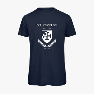 OUTLET St Cross College Men's Organic Laurel T-Shirt Navy Medium