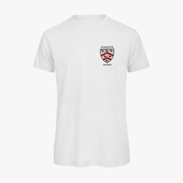 Load image into Gallery viewer, Worcester College Men&#39;s Organic Embroidered T-Shirt
