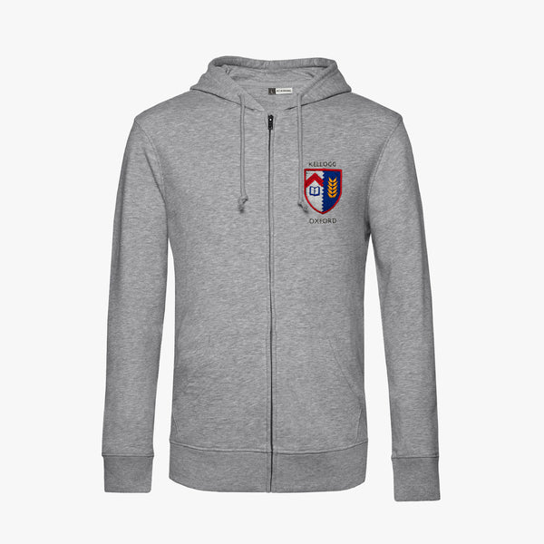 Load image into Gallery viewer, Kellogg College Men&#39;s Organic Embroidered Zip Hoodie
