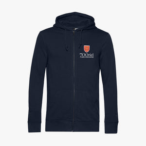 Oriel College Men's Organic Embroidered Zip Hoodie