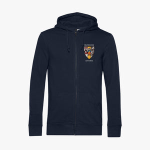 Brasenose College Men's Organic Embroidered Zip Hoodie