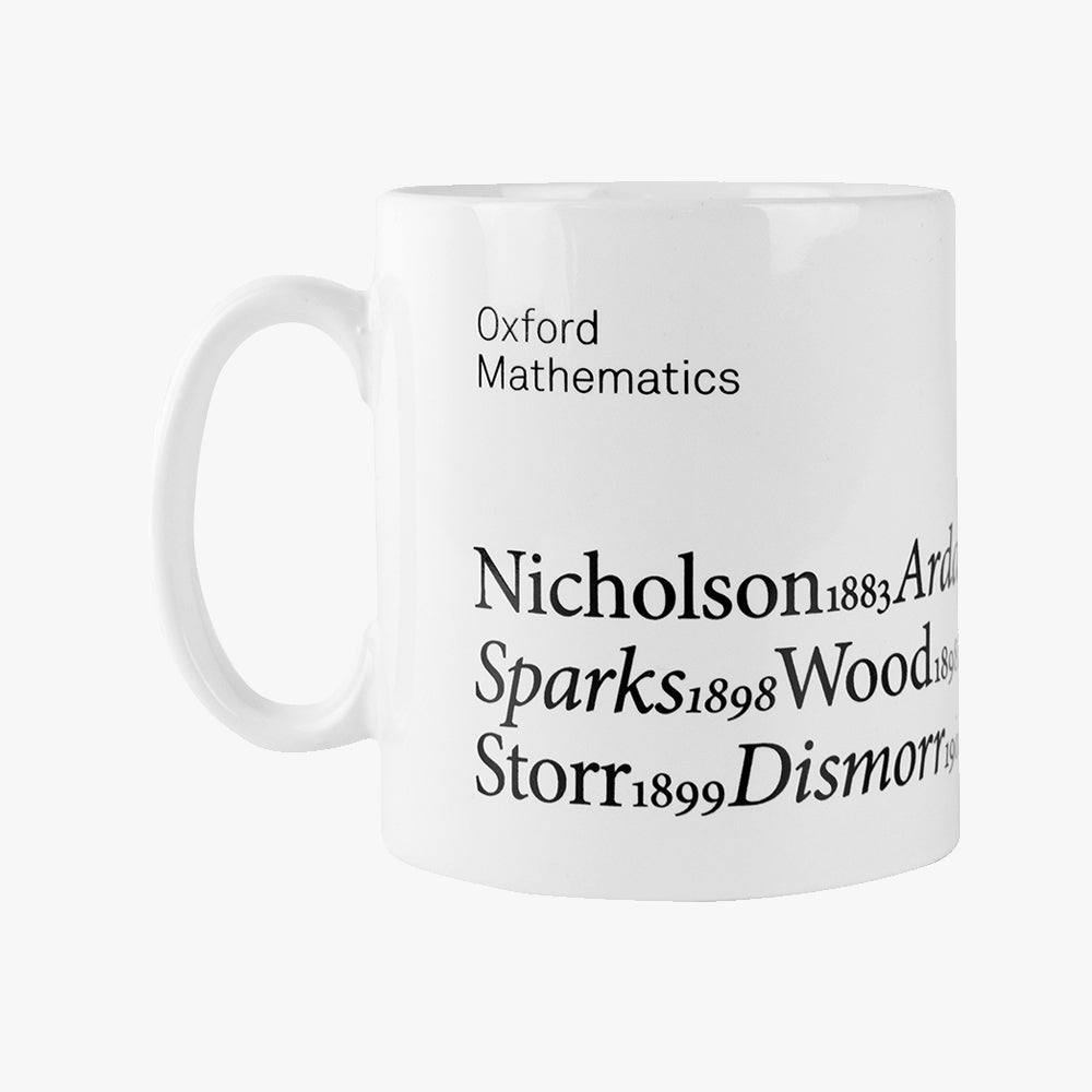 Oxford Mathematics Celebration Mug – The College Store