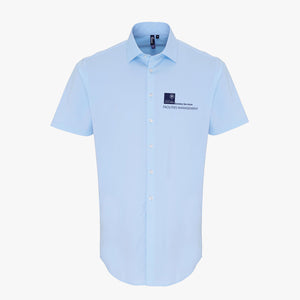FM15 Estates Services Men's Stretch Fit Poplin Short Sleeved Shirt