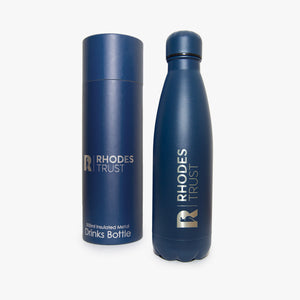 Rhodes Trust Insulated Hot-Cold Metal Bottle with Presentation Box