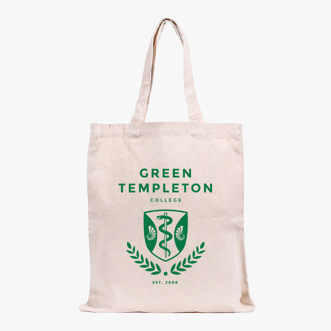 Green Templeton College Organic Cotton Tote Bag