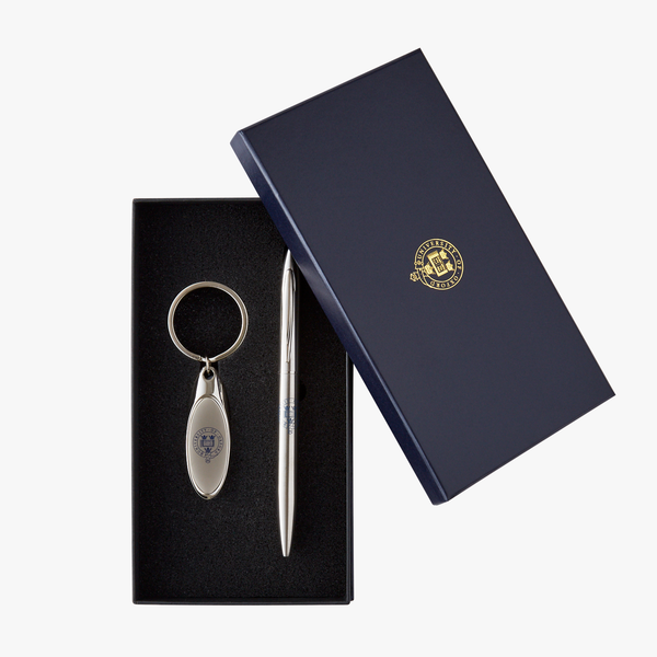Load image into Gallery viewer, Official University of Oxford Pen &amp; Keyring Set
