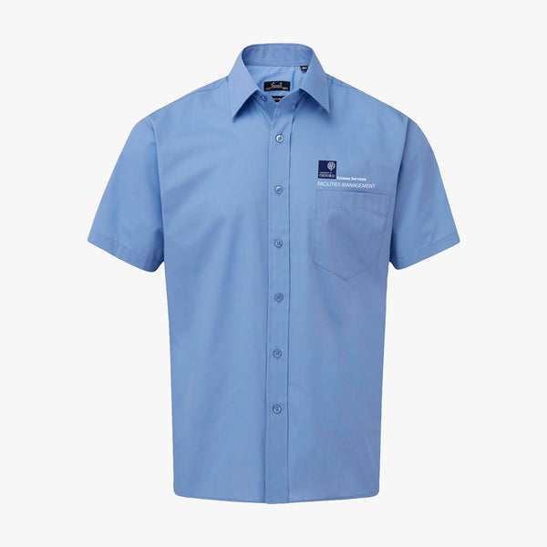 Load image into Gallery viewer, Estates Services Men&#39;s Poplin Short Sleeved Shirt

