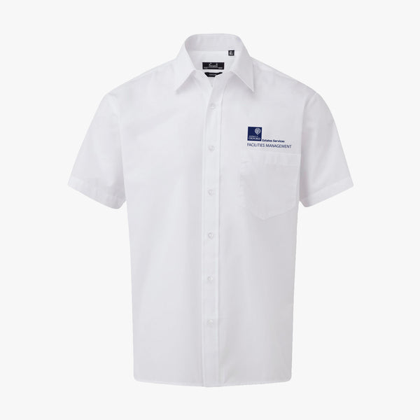 Load image into Gallery viewer, Estates Services Men&#39;s Poplin Short Sleeved Shirt
