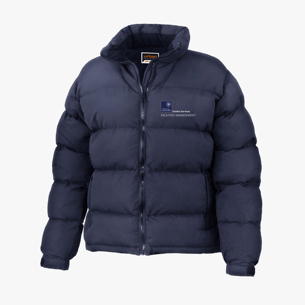 Load image into Gallery viewer, Estates Services Ladies Classic Puffer Jacket Navy
